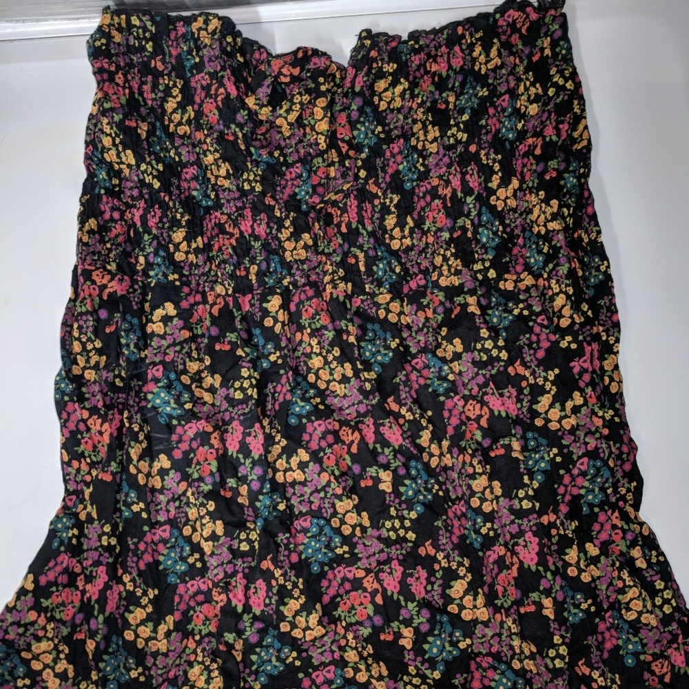 Forever 21 Flower Flowy Tube Top